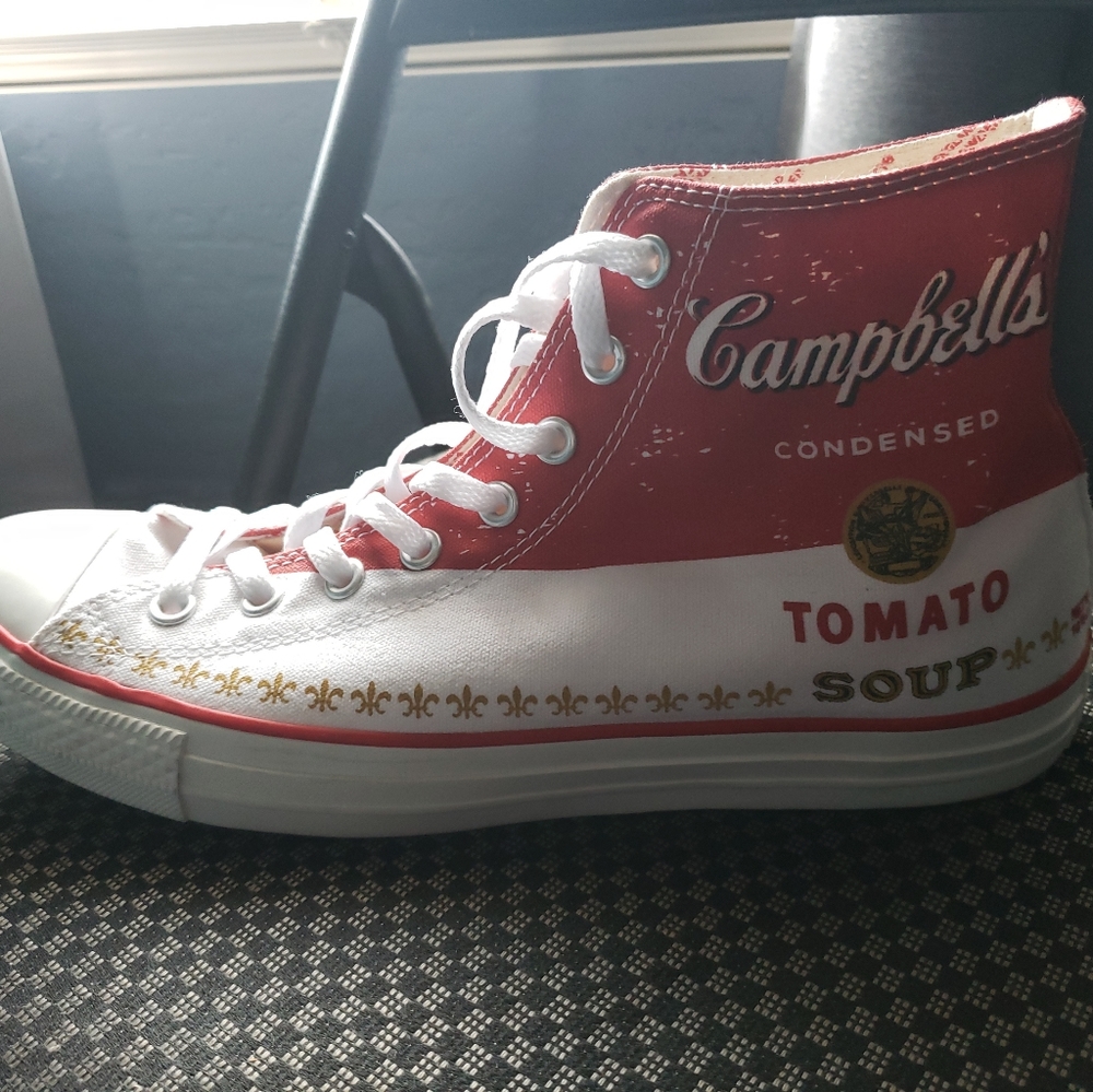 Andy Warhol Campbell's soup Converse size 10